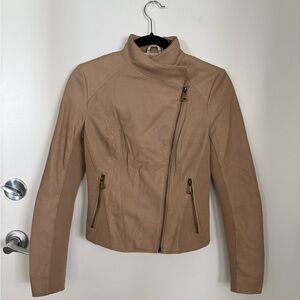 Marc New York Women's Tan Leather Jacket